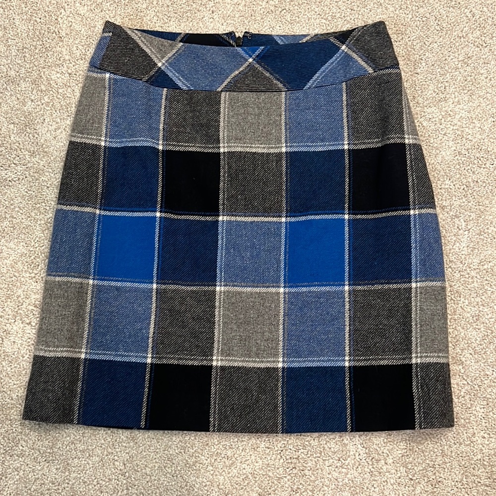 Talbots Blue/ Black Skirt
